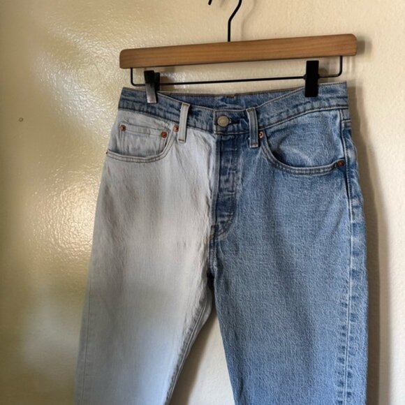 Levi’s | 501 Of Two Minds Button Fly Crop Jeans - Picture 2 of 8